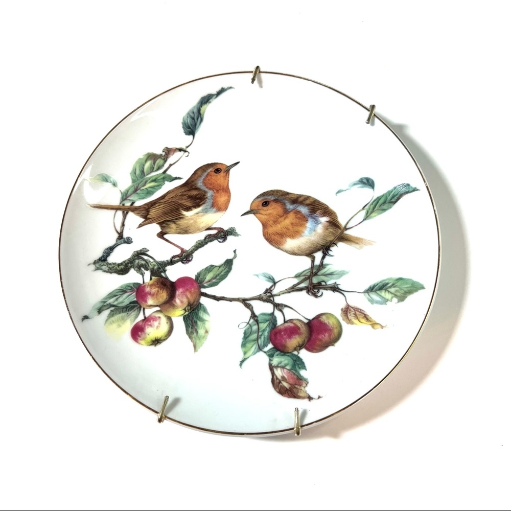 Vintage 1980s Collectible Song Bird Plate
